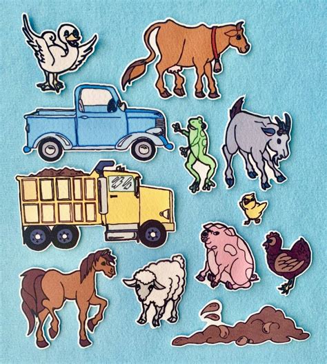 Little Blue Truck Animal Printables